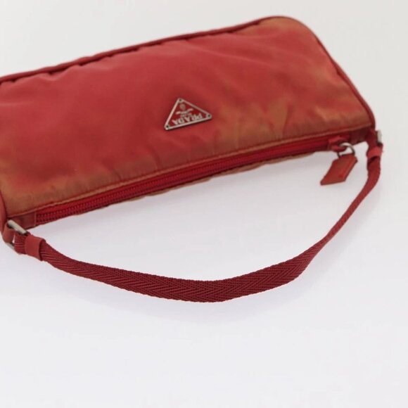 PRADA Accessory Pouch Nylon Red Auth 83667 - Picture 8 of 15